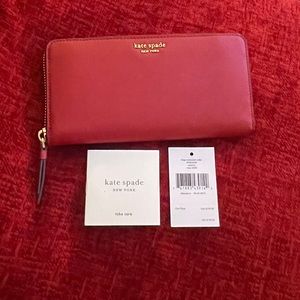 Kate Spade Cameron Rosso (Red) Large Continental Wallet